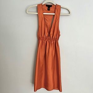 ELLA MOSS Orange Silk Dress